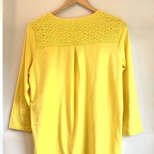 Talbots • Yellow Long-Sleeve Top